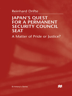 cover image of Japan's Quest For a Permanent Security Council Seat